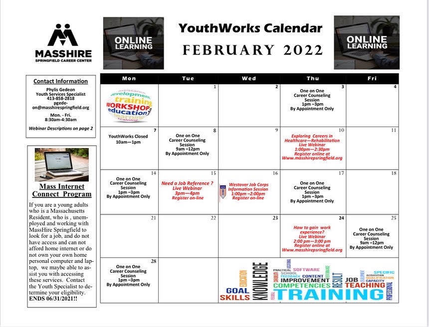 Youth Works Calendar