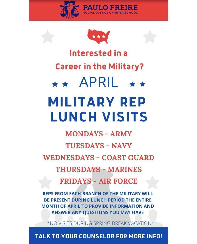 Military Rep Visits