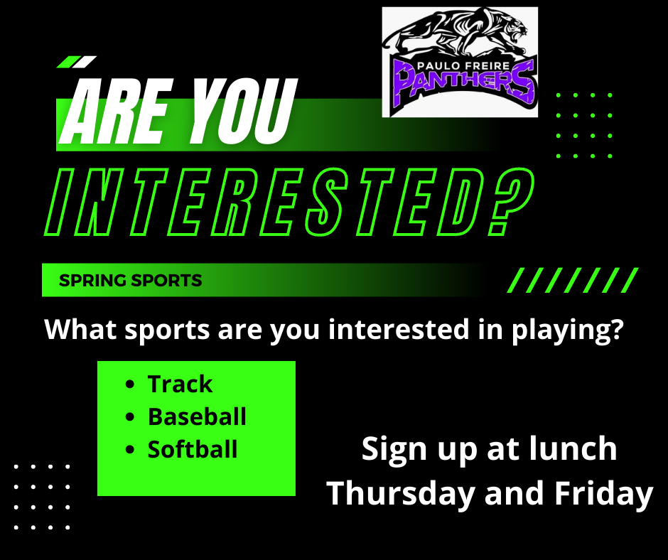 Spring Sports Sign Ups